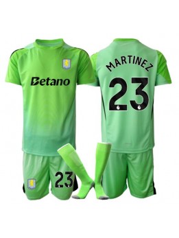 Aston Villa Emiliano Martinez #23 Målvakt Replika Borta Kläder Barn 2025-26 Kortärmad (+ byxor)